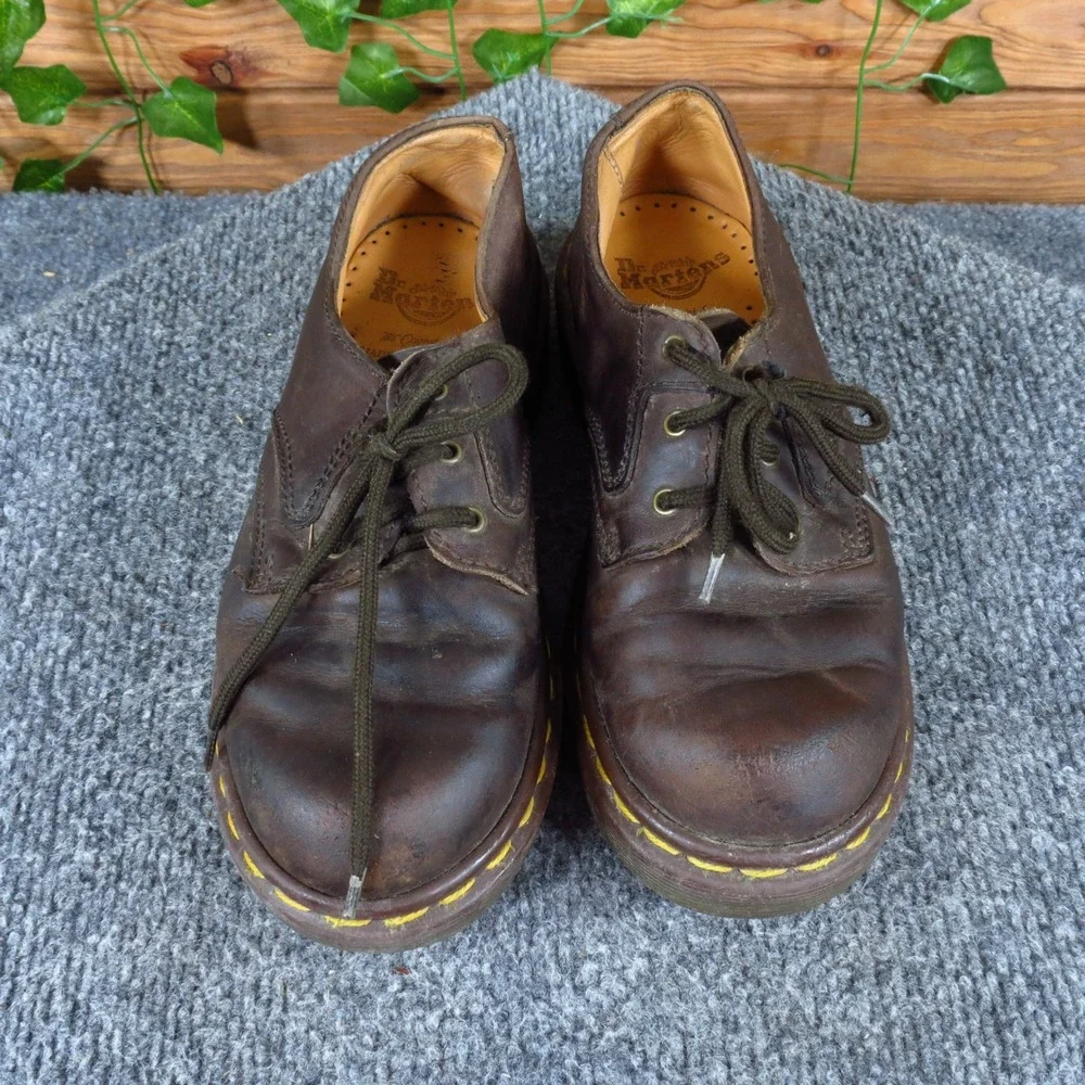 Dr. Martens 8168 Kids Oxford Shoe Size 2 School Uniform Brown Leather Vintage